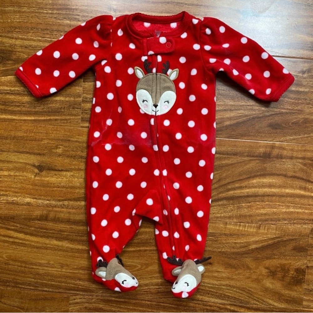 3/$25 Carter’s KoalaKid 3 Piece Holiday Winter Baby Footie PJ Size NB-3M - Picture 12 of 16